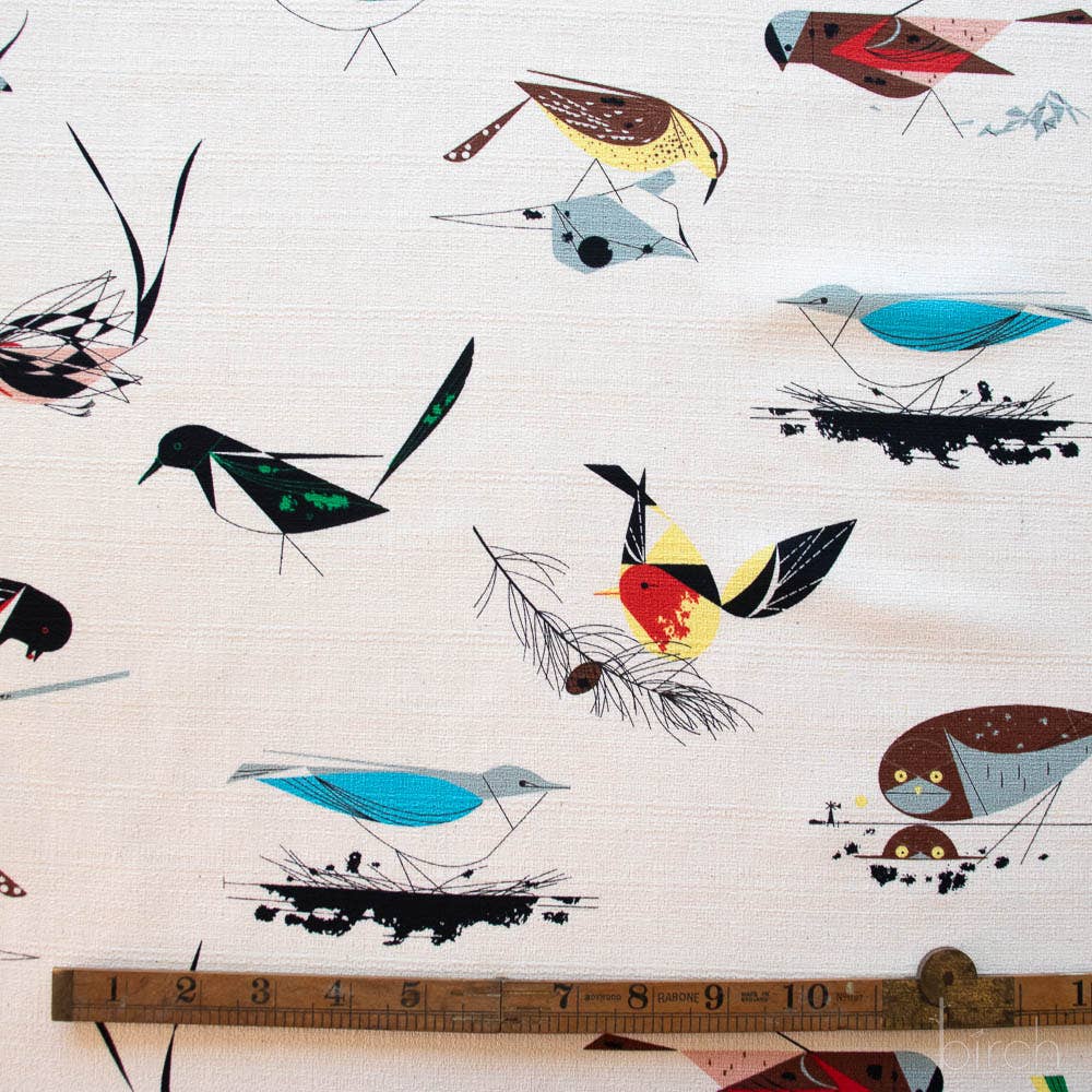 Charley Harper: Western Birds Barkcloth