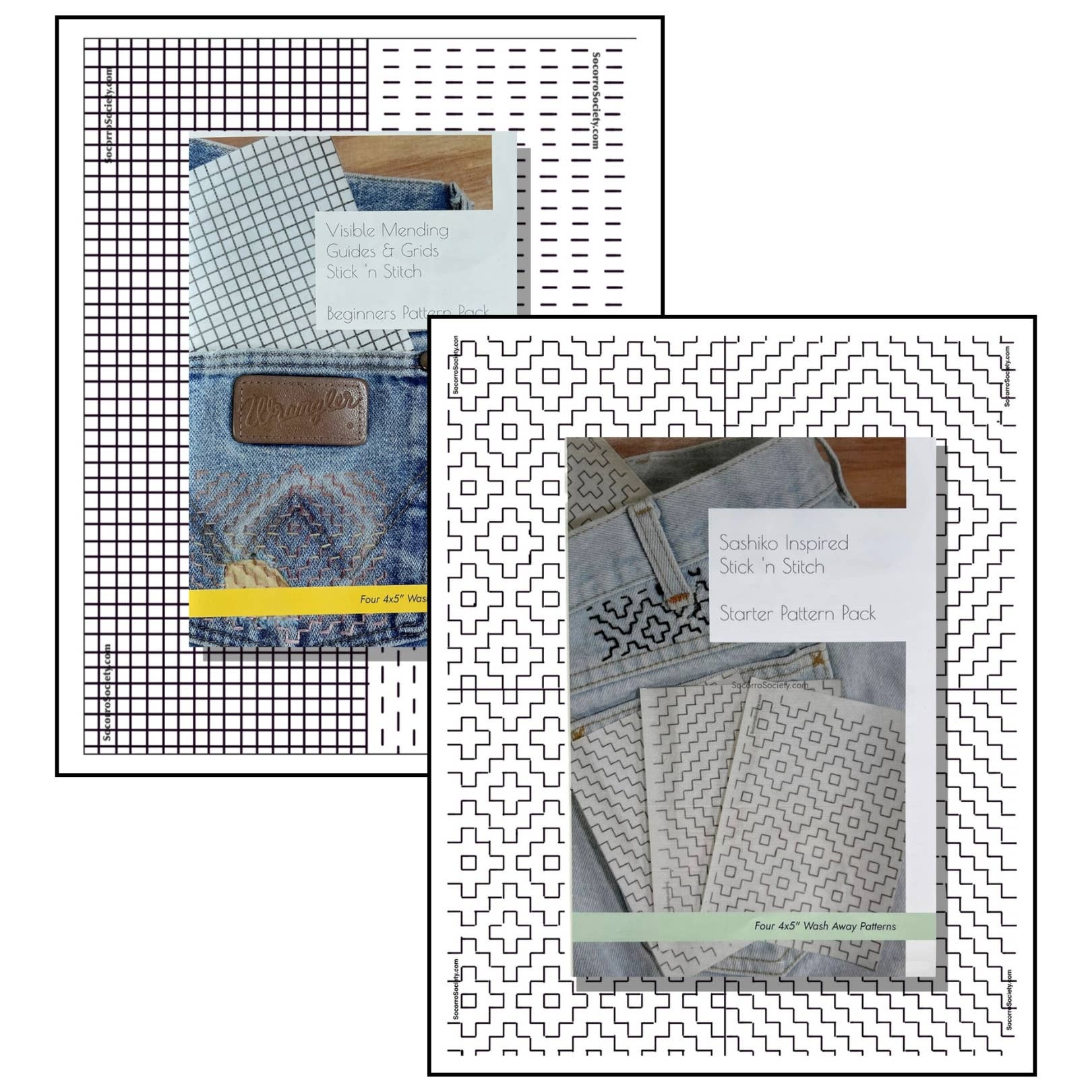 Basics Of Visible Mending Kit w/ Embroidery Booklet + Tools