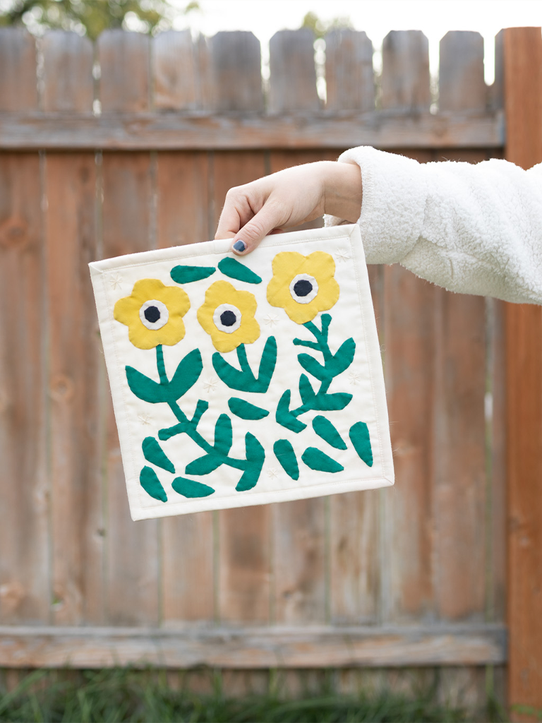 Floral Scene DIY Sewing Kit