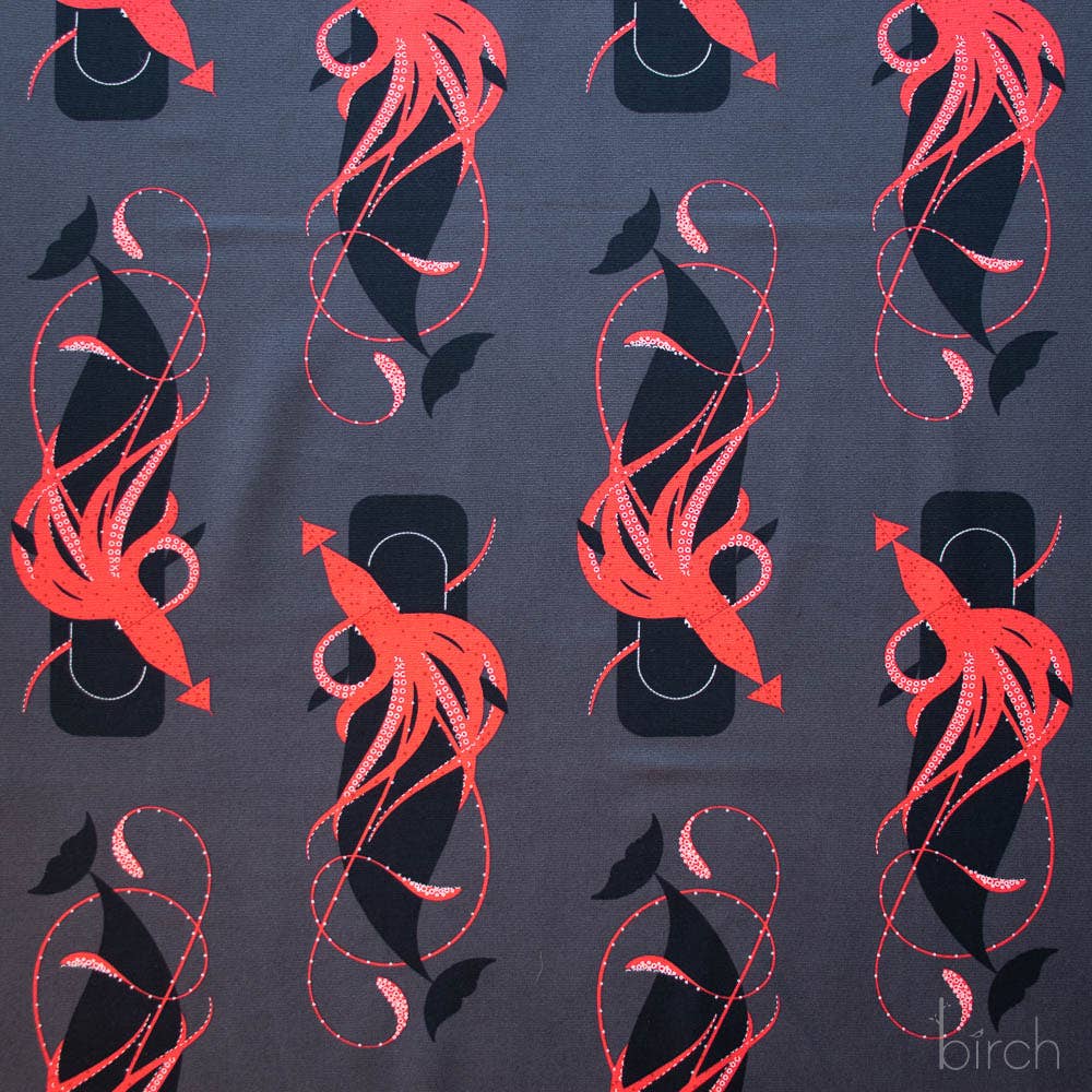 Charley Harper: Squid and Whale Canvas