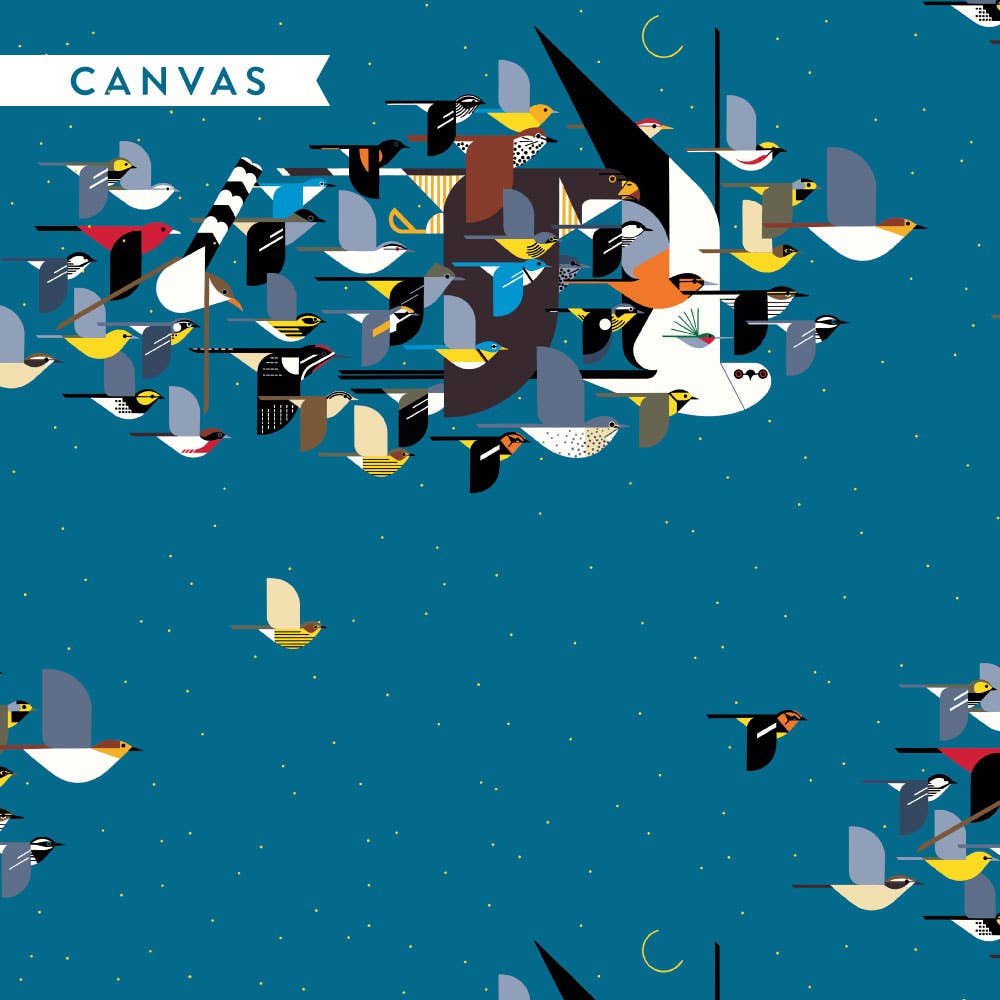 Charley Harper: Missing Migrants Canvas