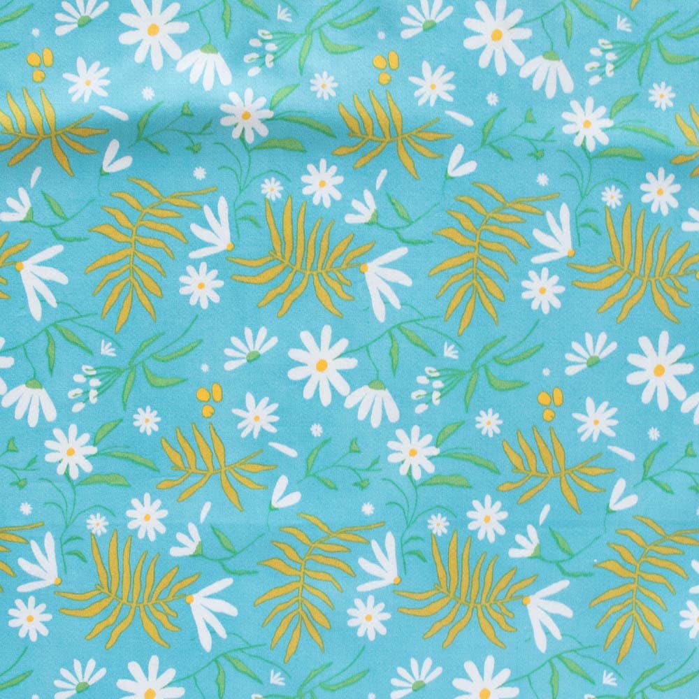 Fronds and Flowers Market Poplin