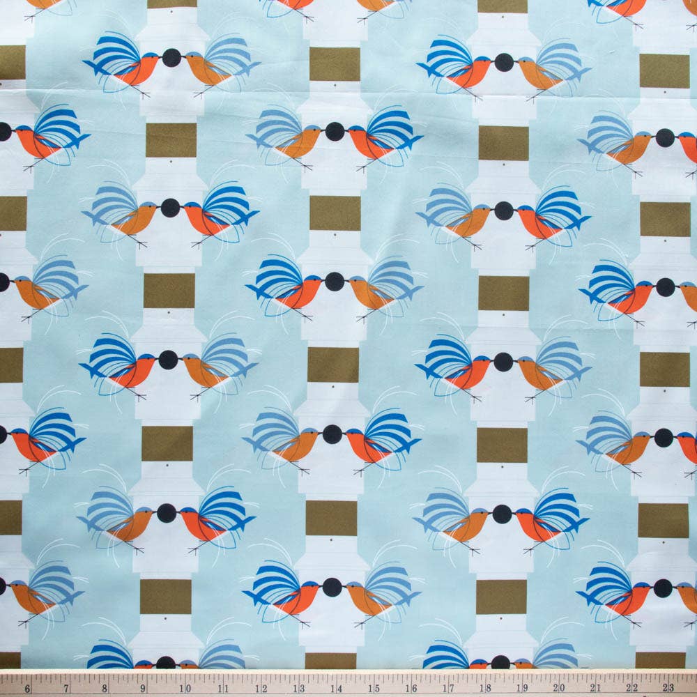 Charley Harper: Homecoming Poplin