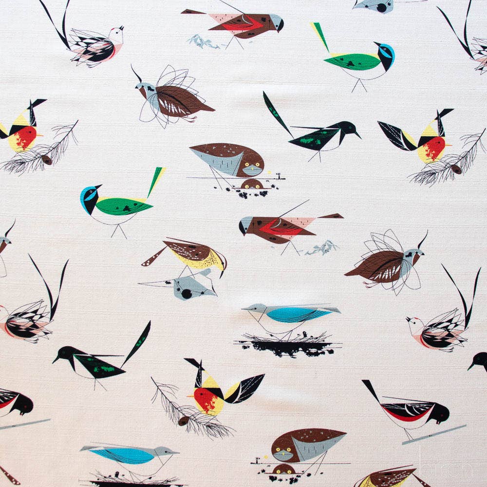 Charley Harper: Western Birds Barkcloth