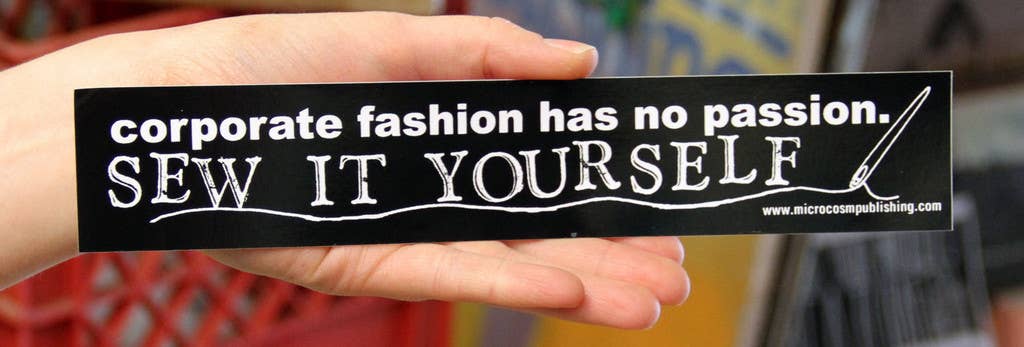 Sticker: Corporate Fashion Has No Passion