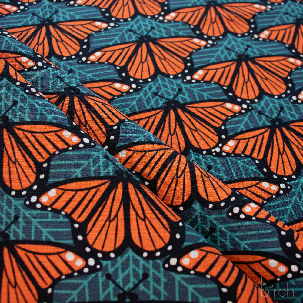 Charley Harper: Monarch Butterflies Barkcloth
