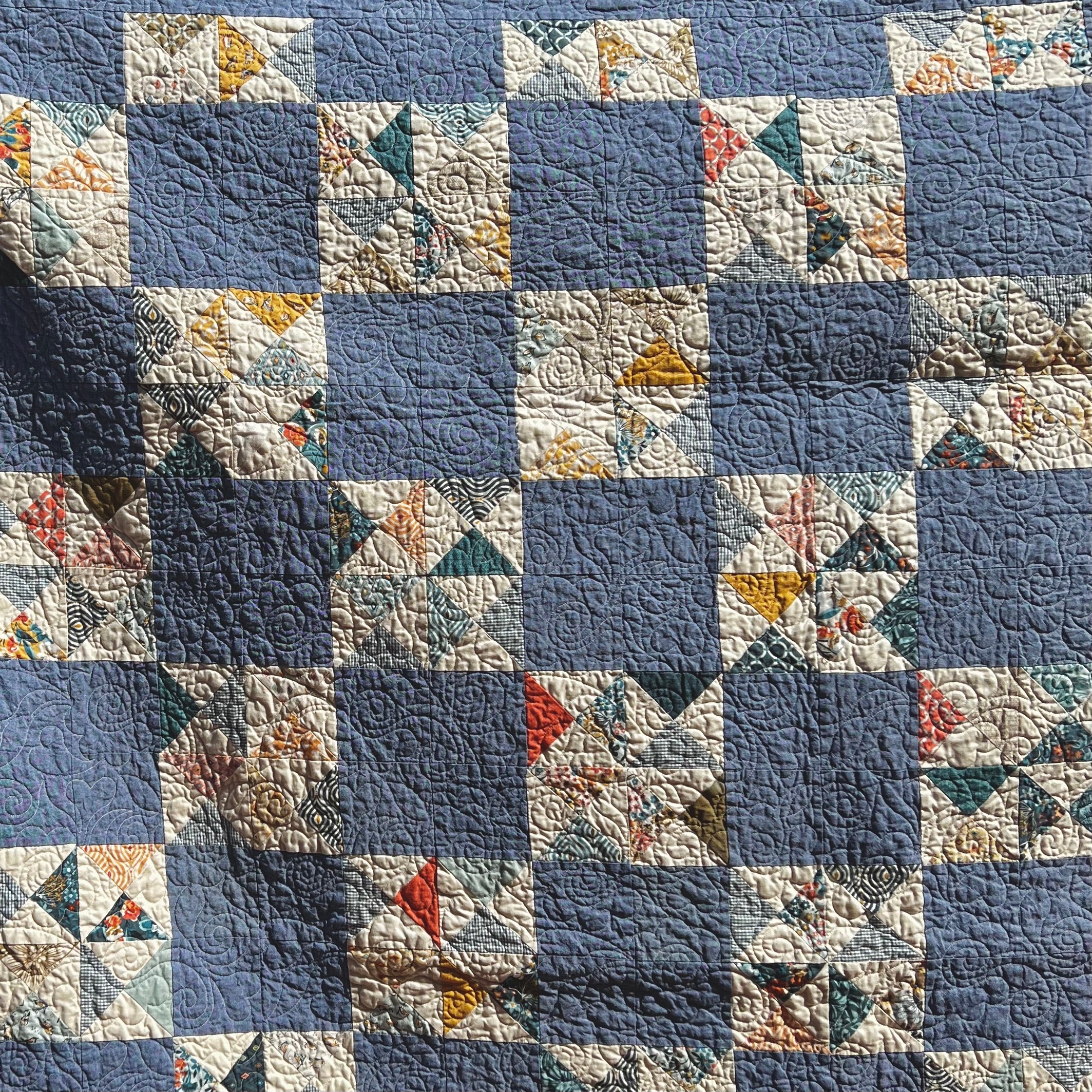 Handmade Quilt: Broken Dishes