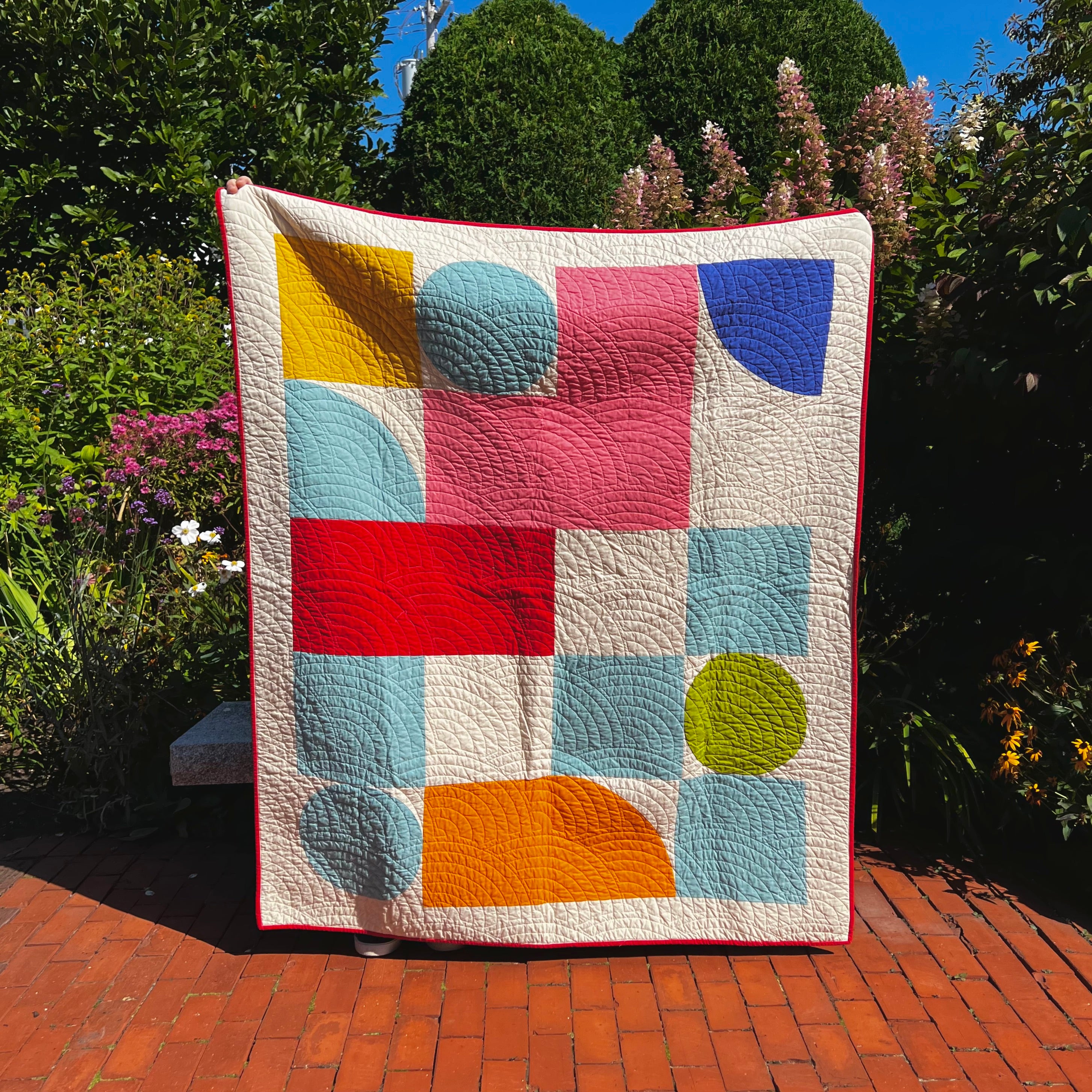 Handmade Quilt: Modern throw