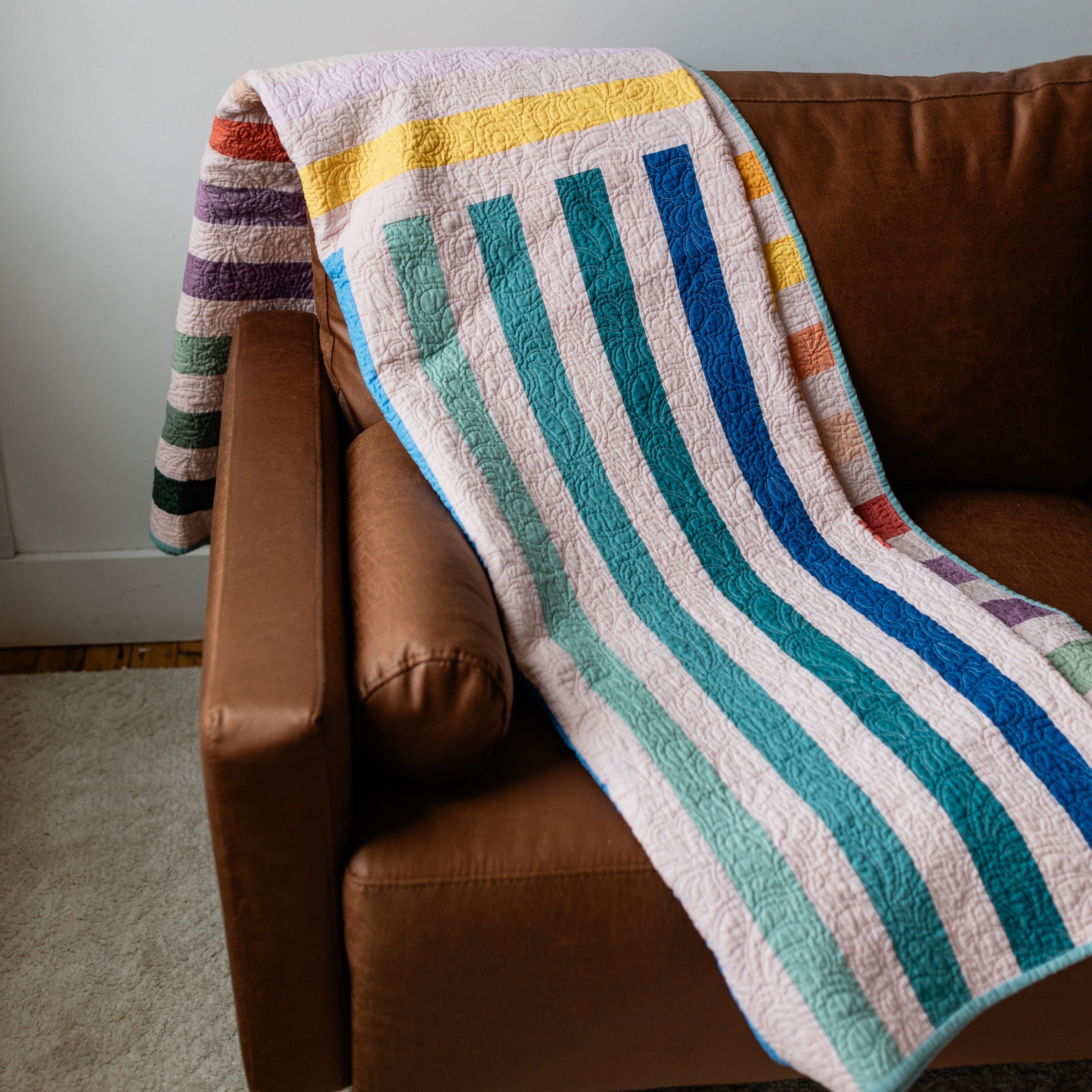 Rainbow Ridges | Handmade Quilt