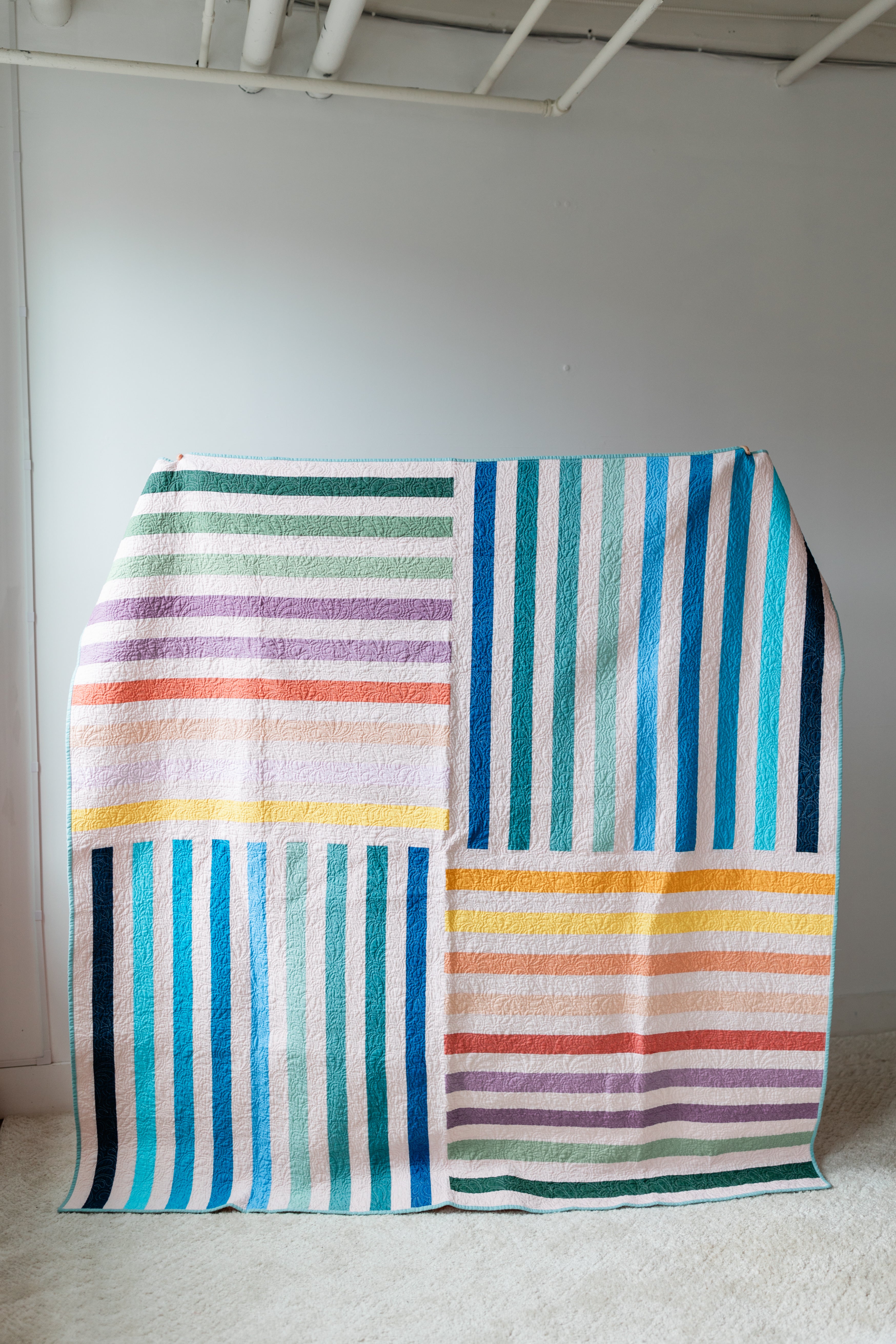 Rainbow Ridges | Handmade Quilt