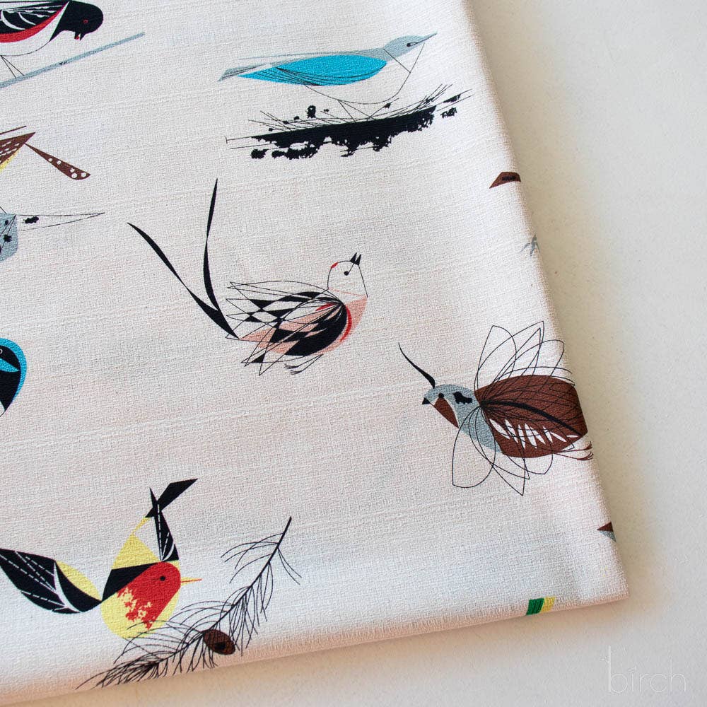 Charley Harper: Western Birds Barkcloth
