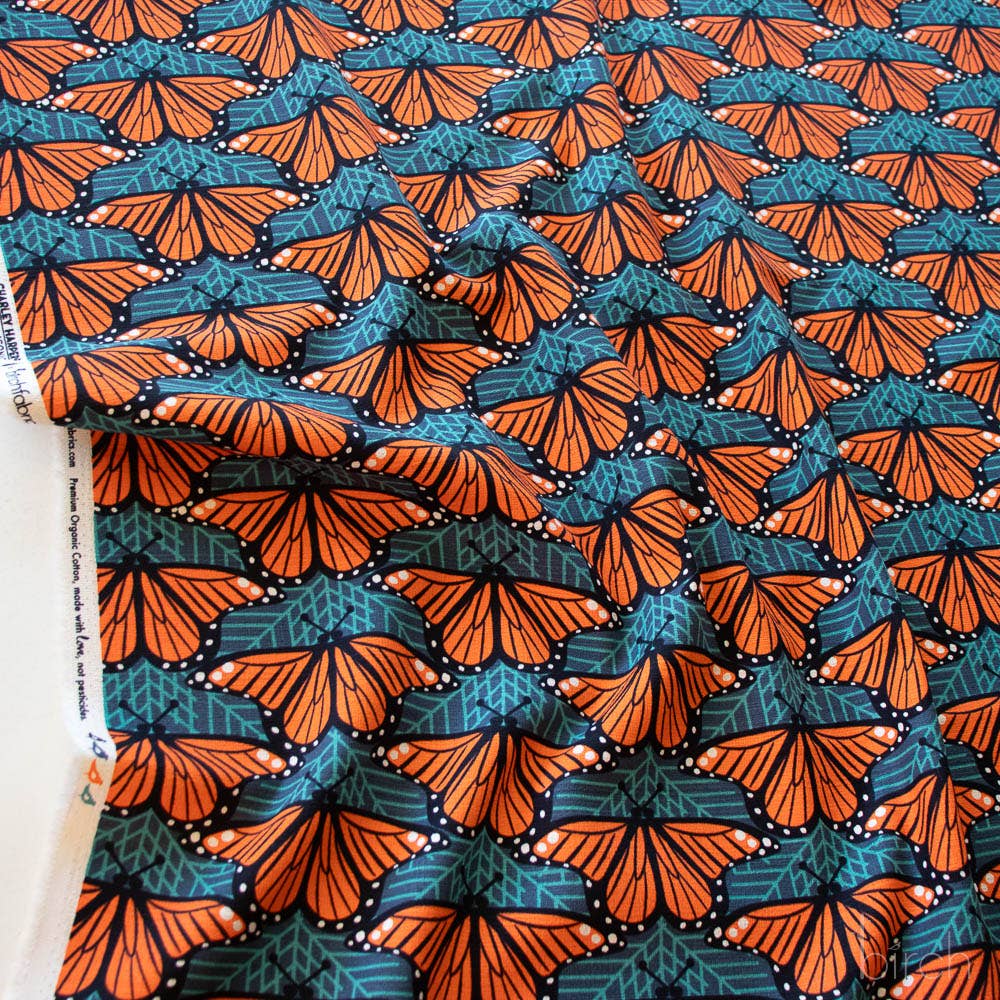 Charley Harper: Monarch Butterflies Barkcloth