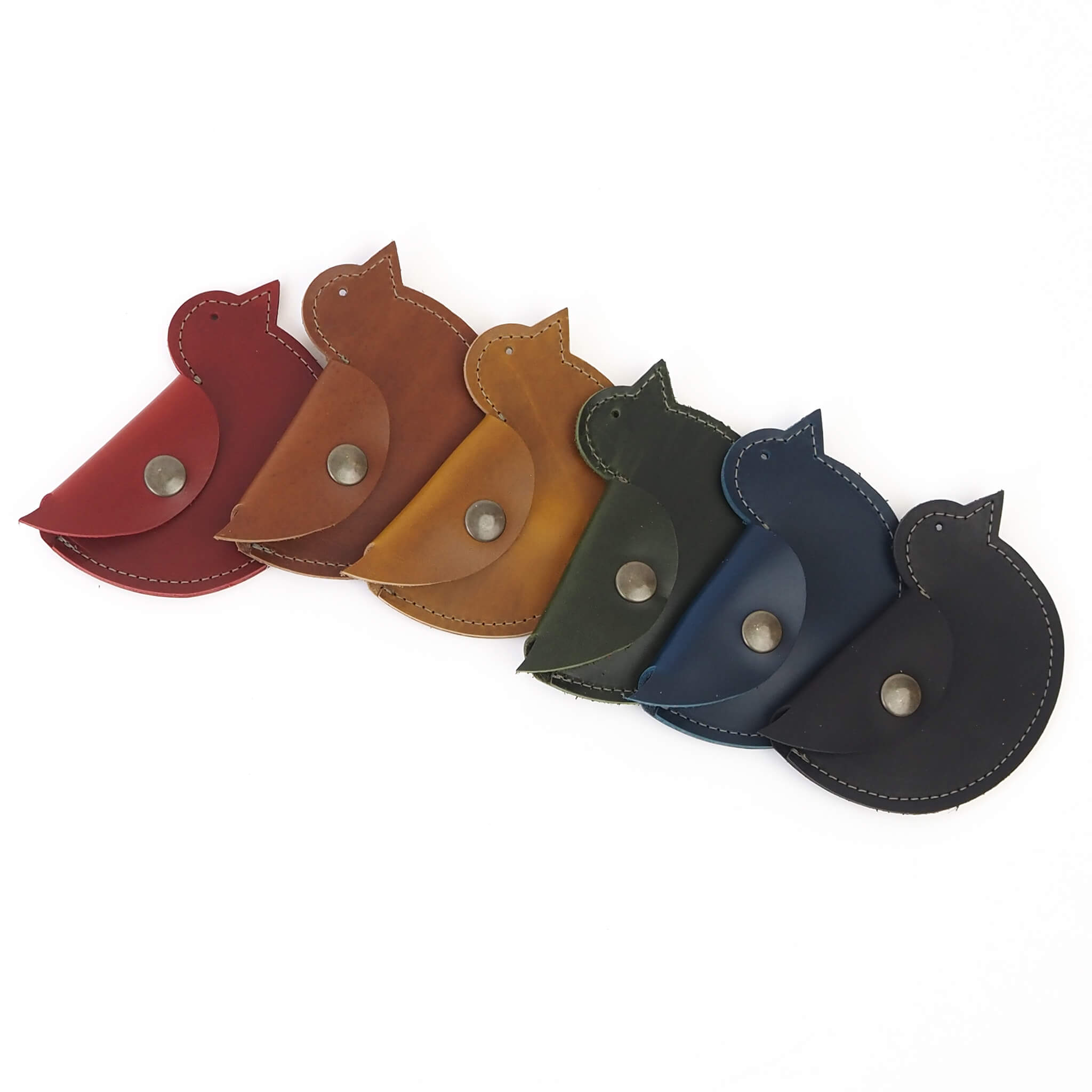 ami wallet mini bird handmade leather - group2 view