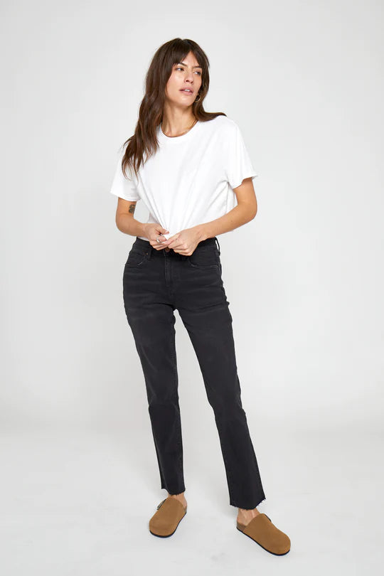 Crosby High Rise Relaxed Taper Faded Black