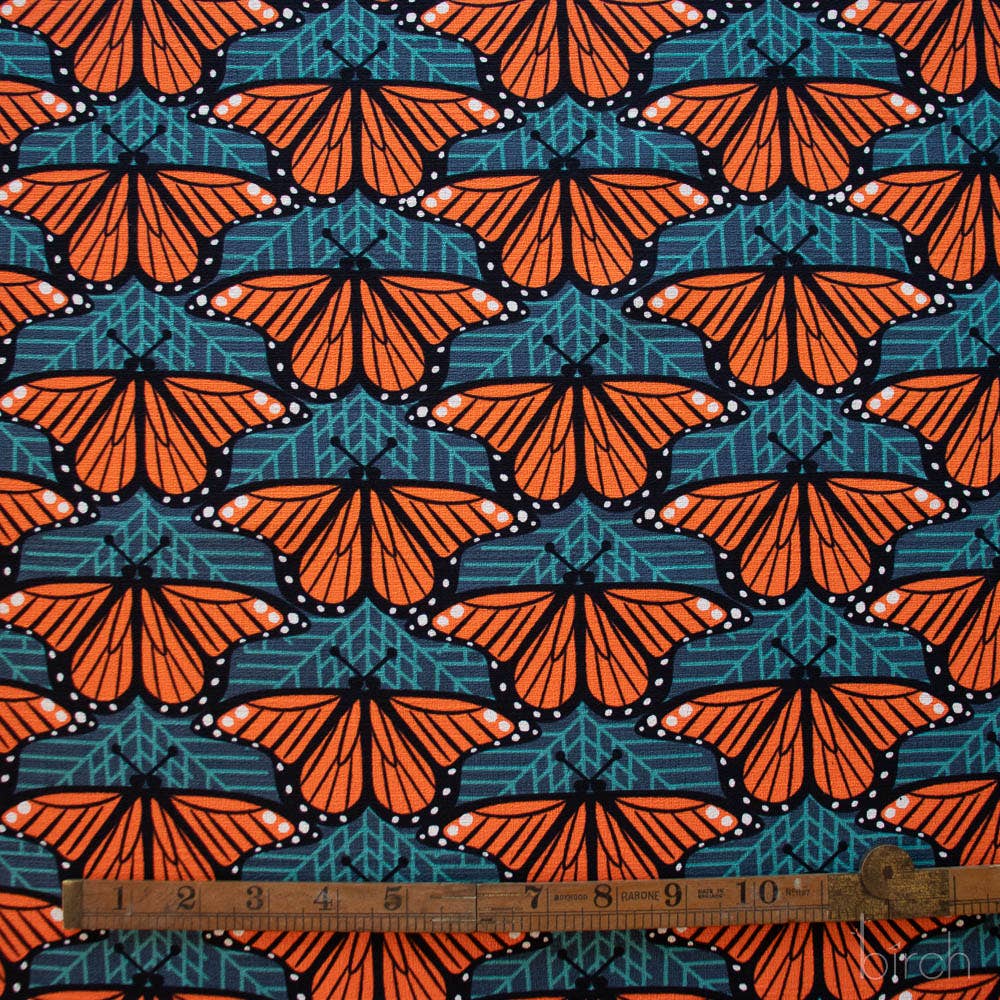 Charley Harper: Monarch Butterflies Barkcloth
