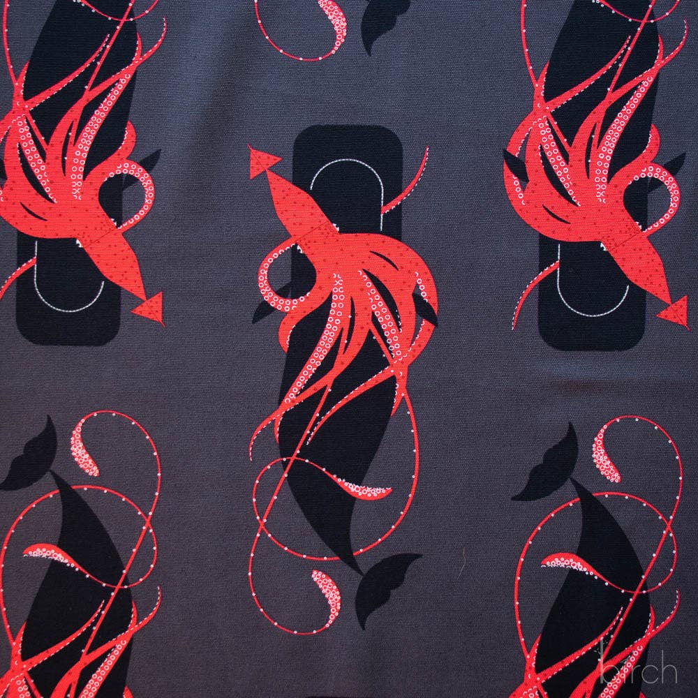 Charley Harper: Squid and Whale Canvas