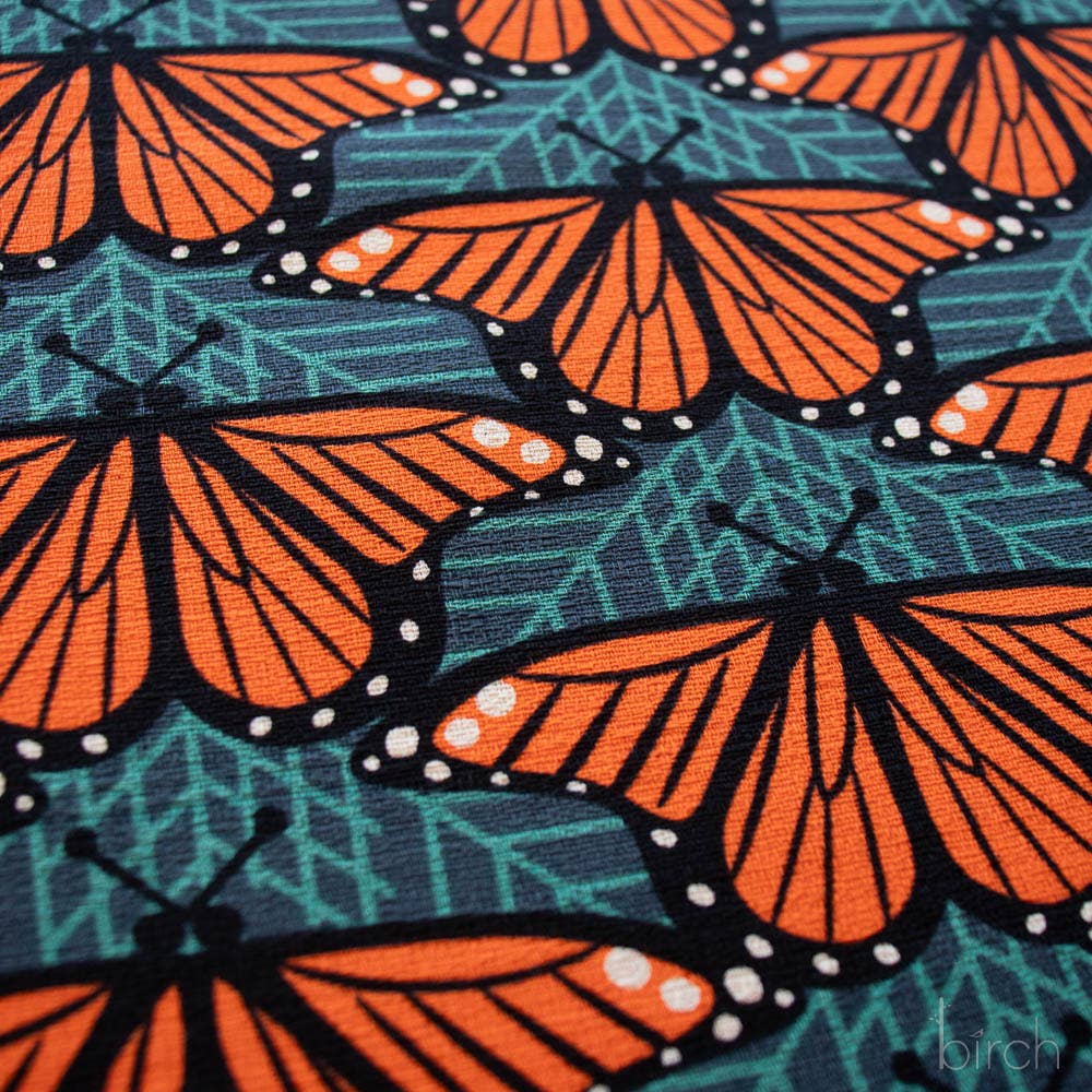 Charley Harper: Monarch Butterflies Barkcloth