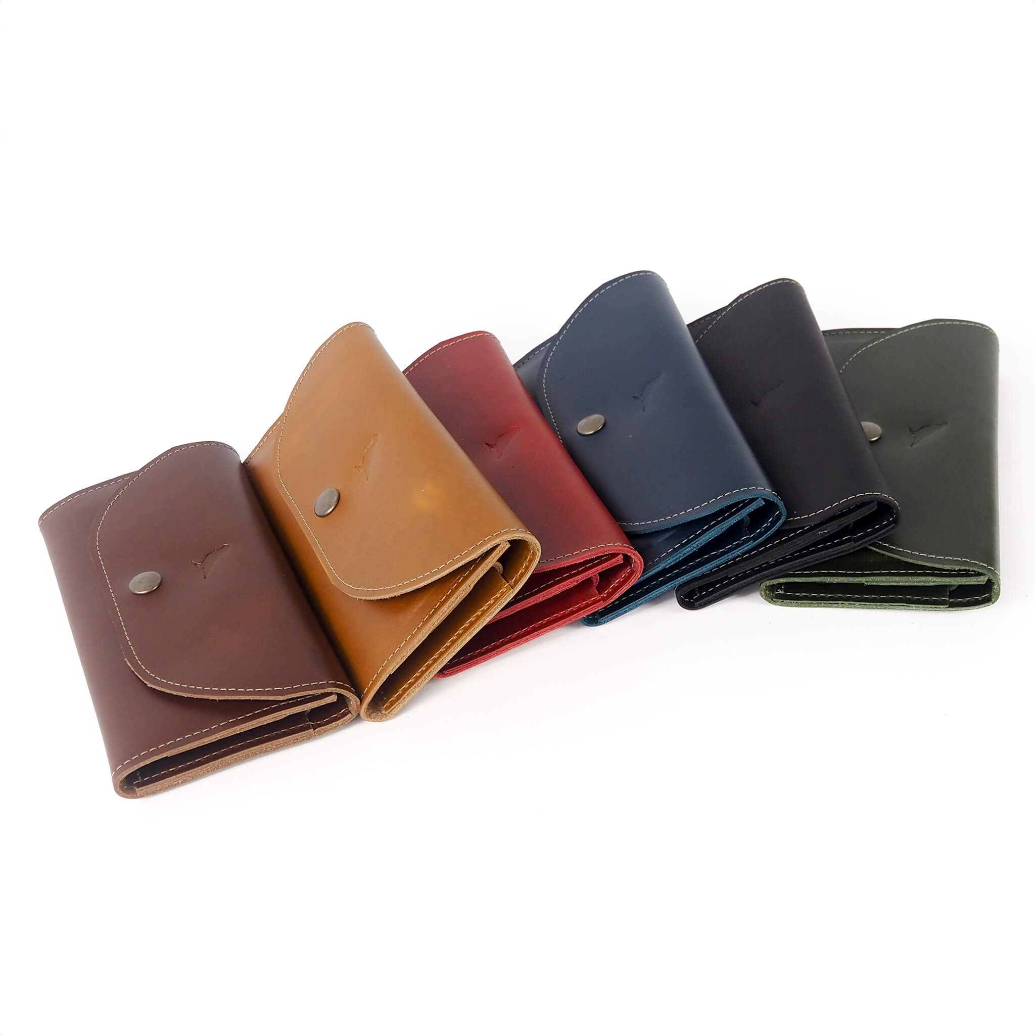 millie wallet large trifold clutch handmade leather - group alt view