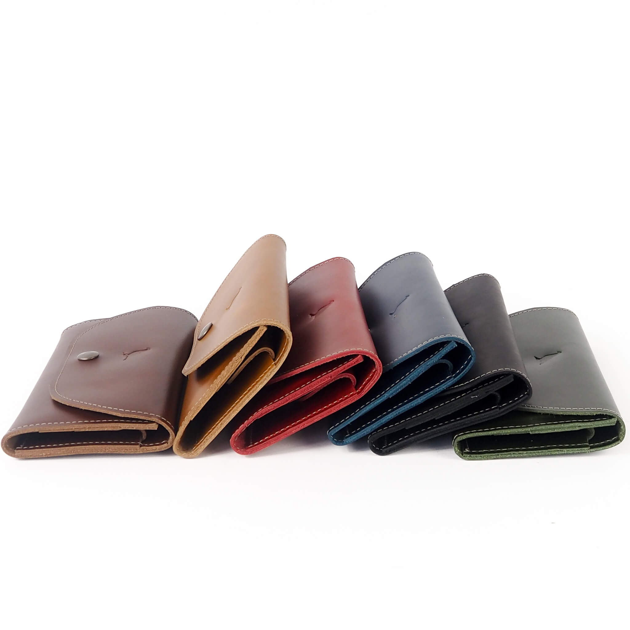 millie wallet large trifold clutch handmade leather - group alt view