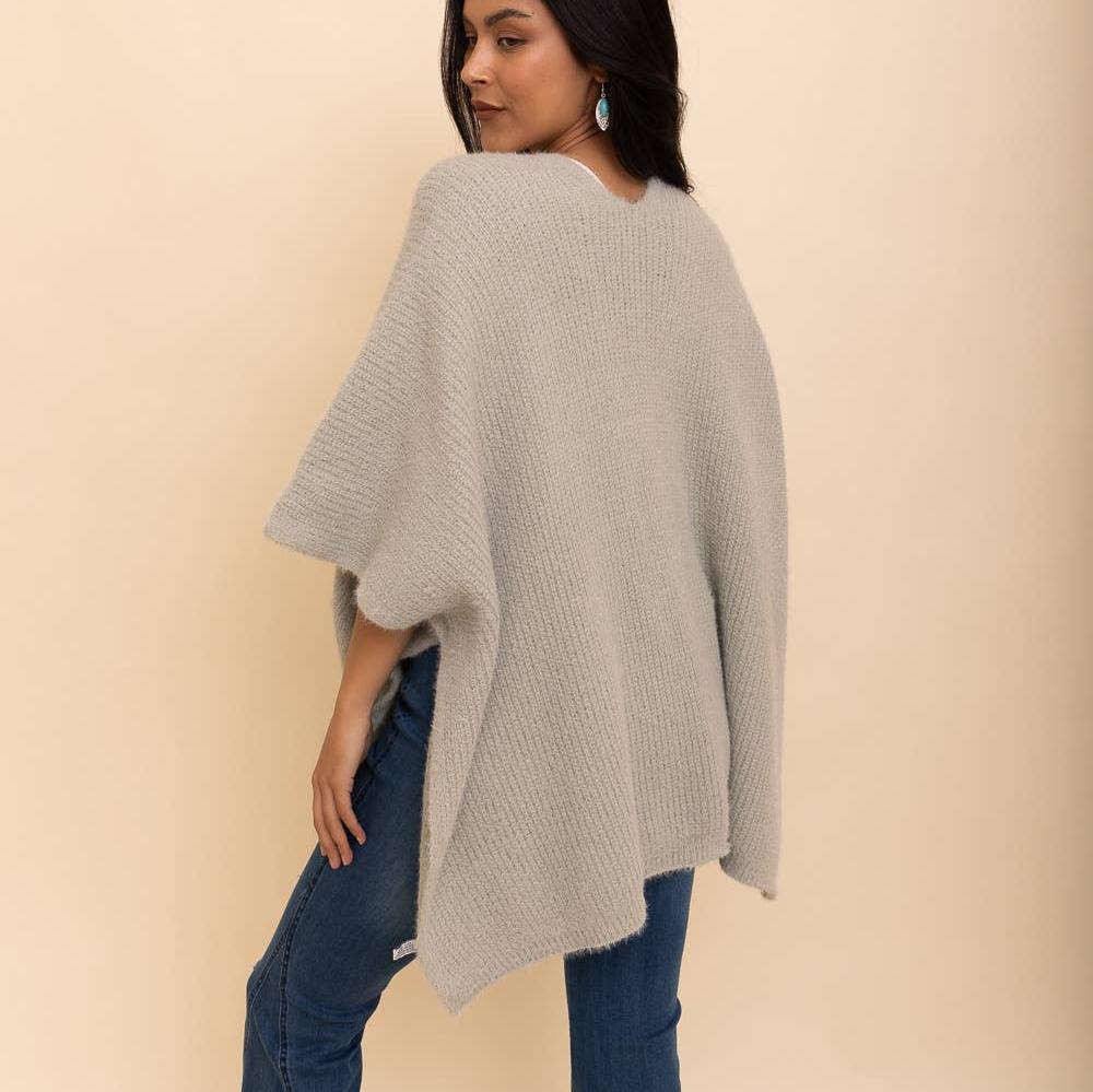 Cozy Boucle Cardigan Poncho