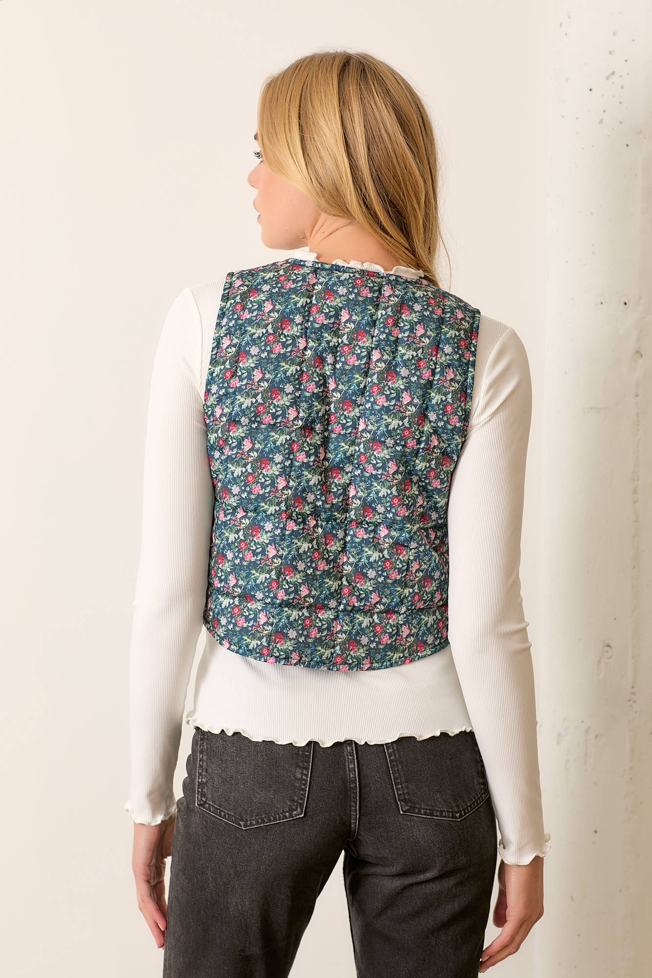 Floral Patterned Vest