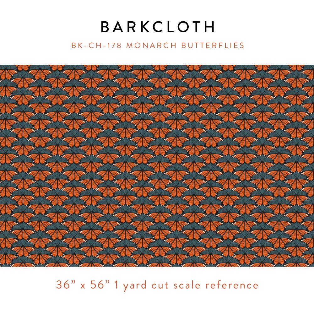 Charley Harper: Monarch Butterflies Barkcloth
