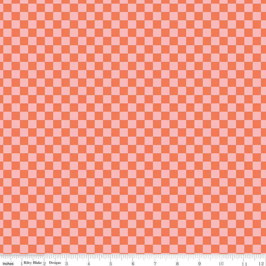 Hey Pumpkin Checks - Pink