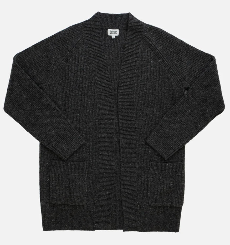 The Lewis Cardigan - charcoal