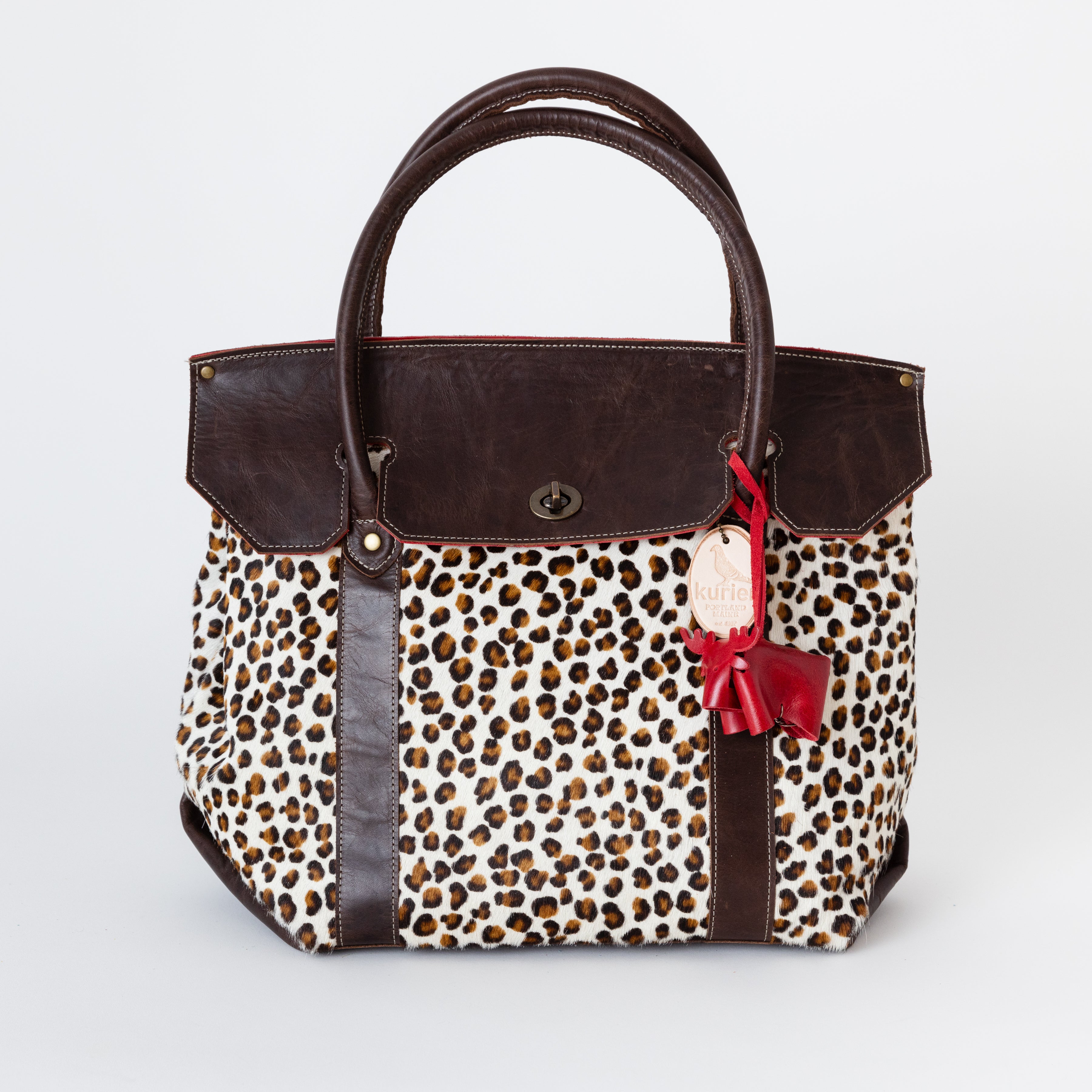 The Jane Bag - Hair on Leopard leather