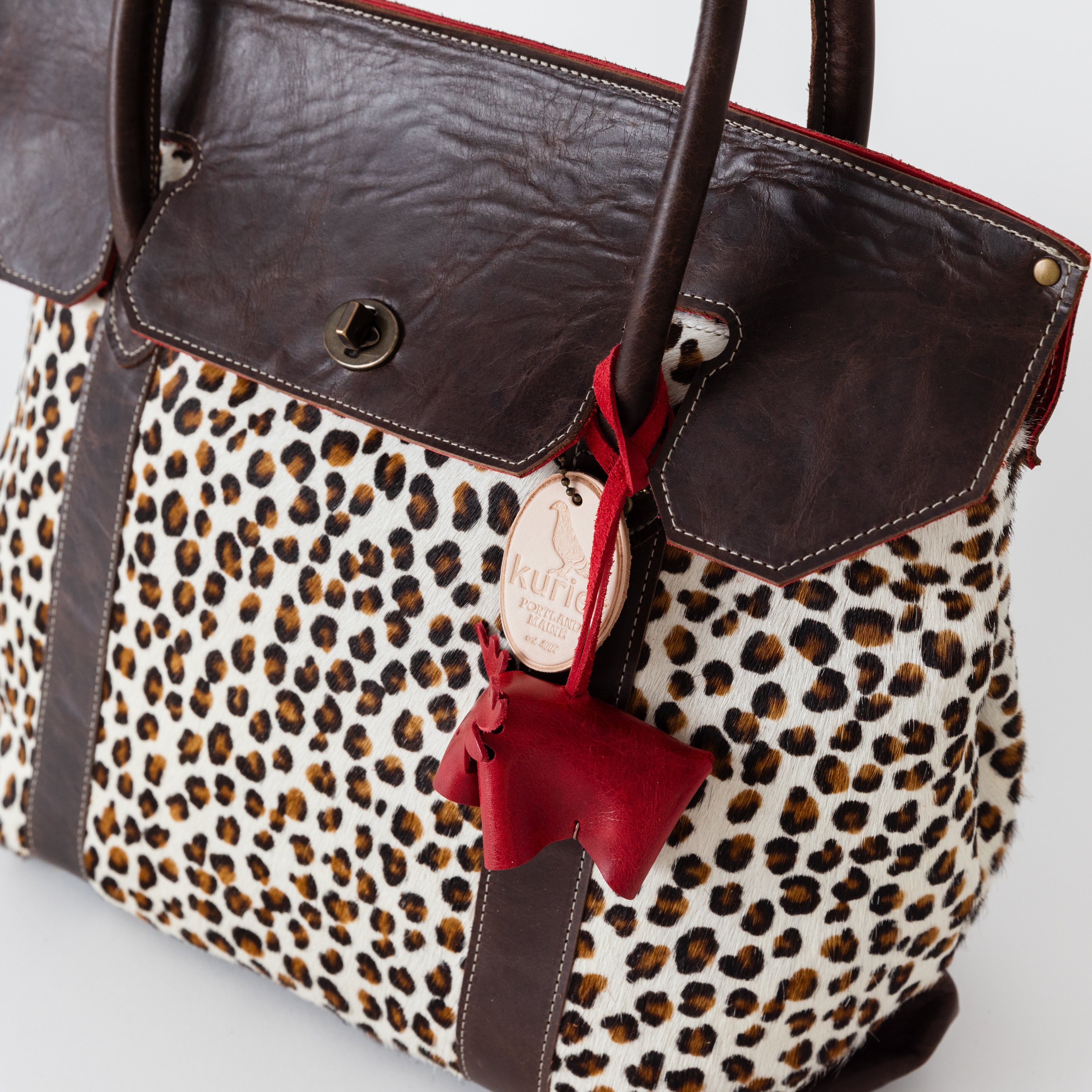 The Jane Bag - Hair on Leopard leather