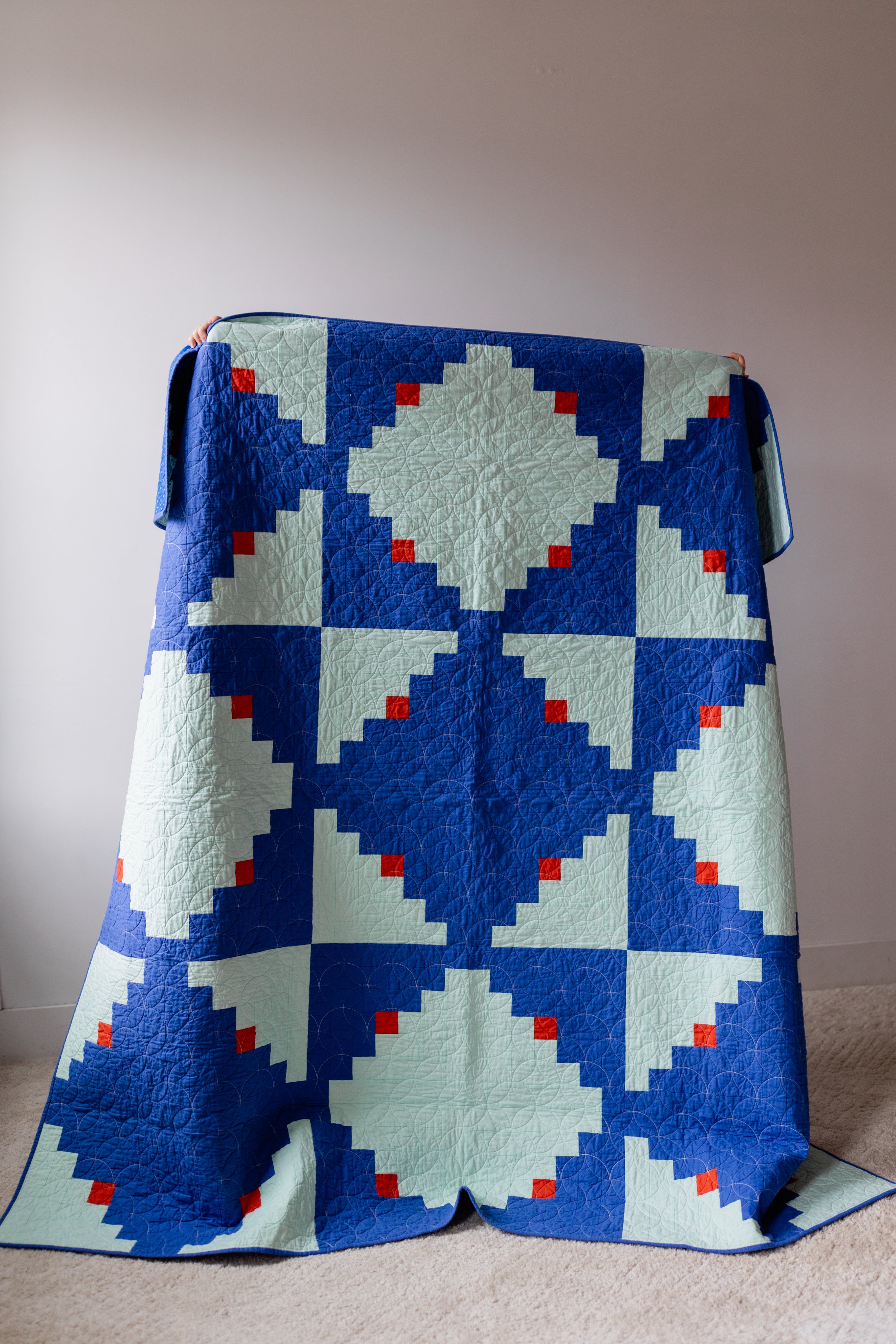 Log Cabin | Handmade Quilt