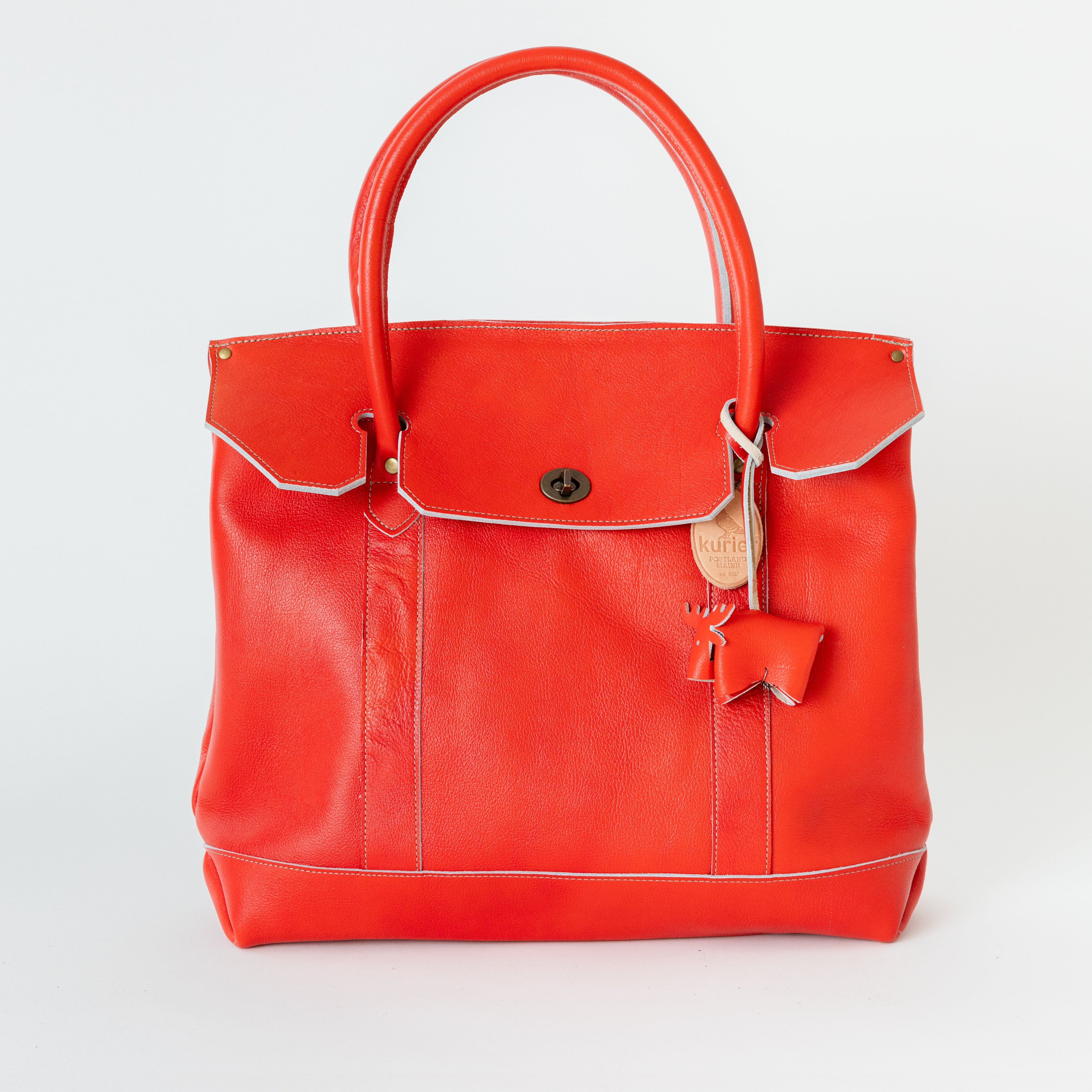 The Jane Bag - Heavyweight red leather