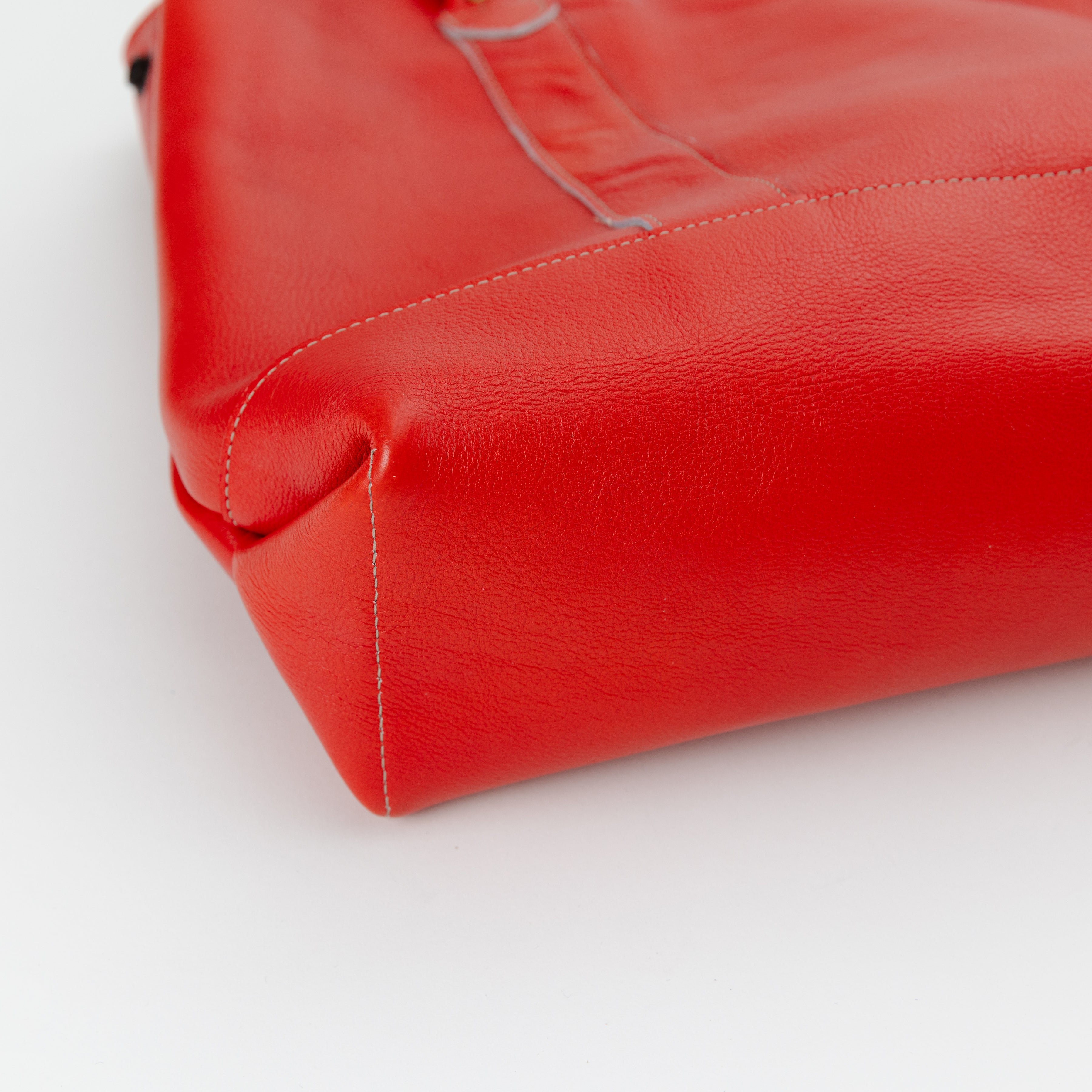 The Jane Bag - Heavyweight red leather