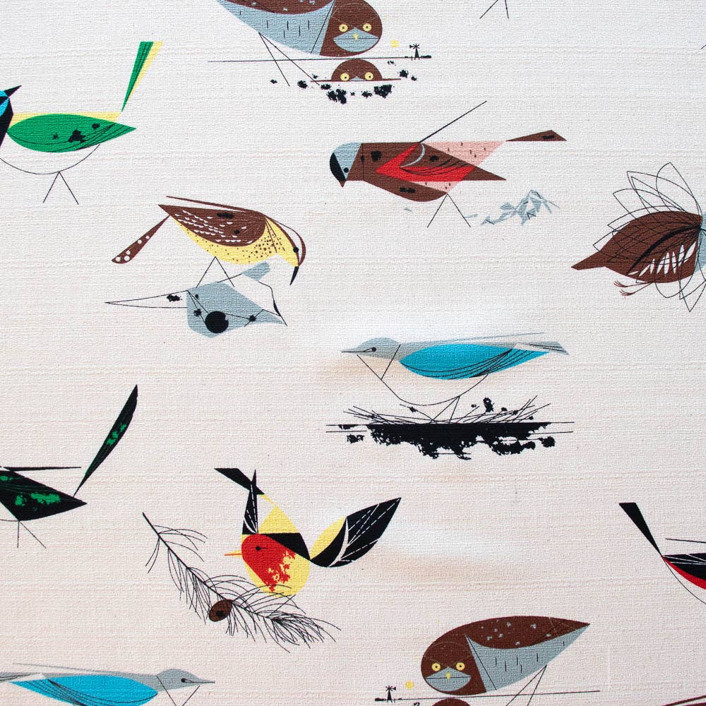 Charley Harper: Western Birds Barkcloth