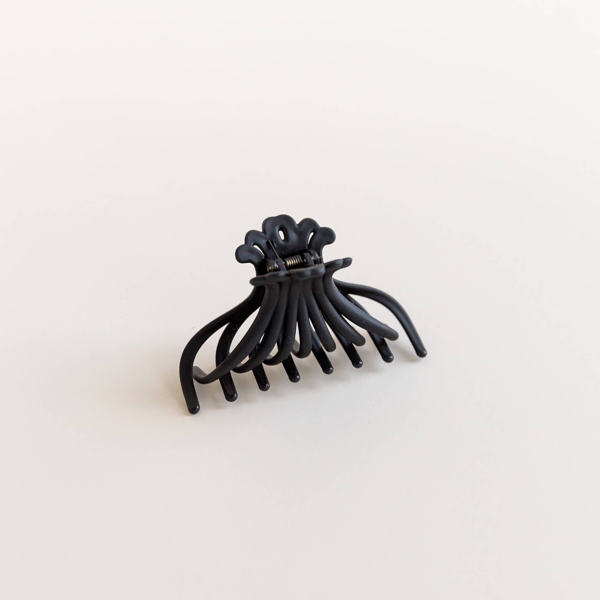 art nouveau butterfly hair clip - black