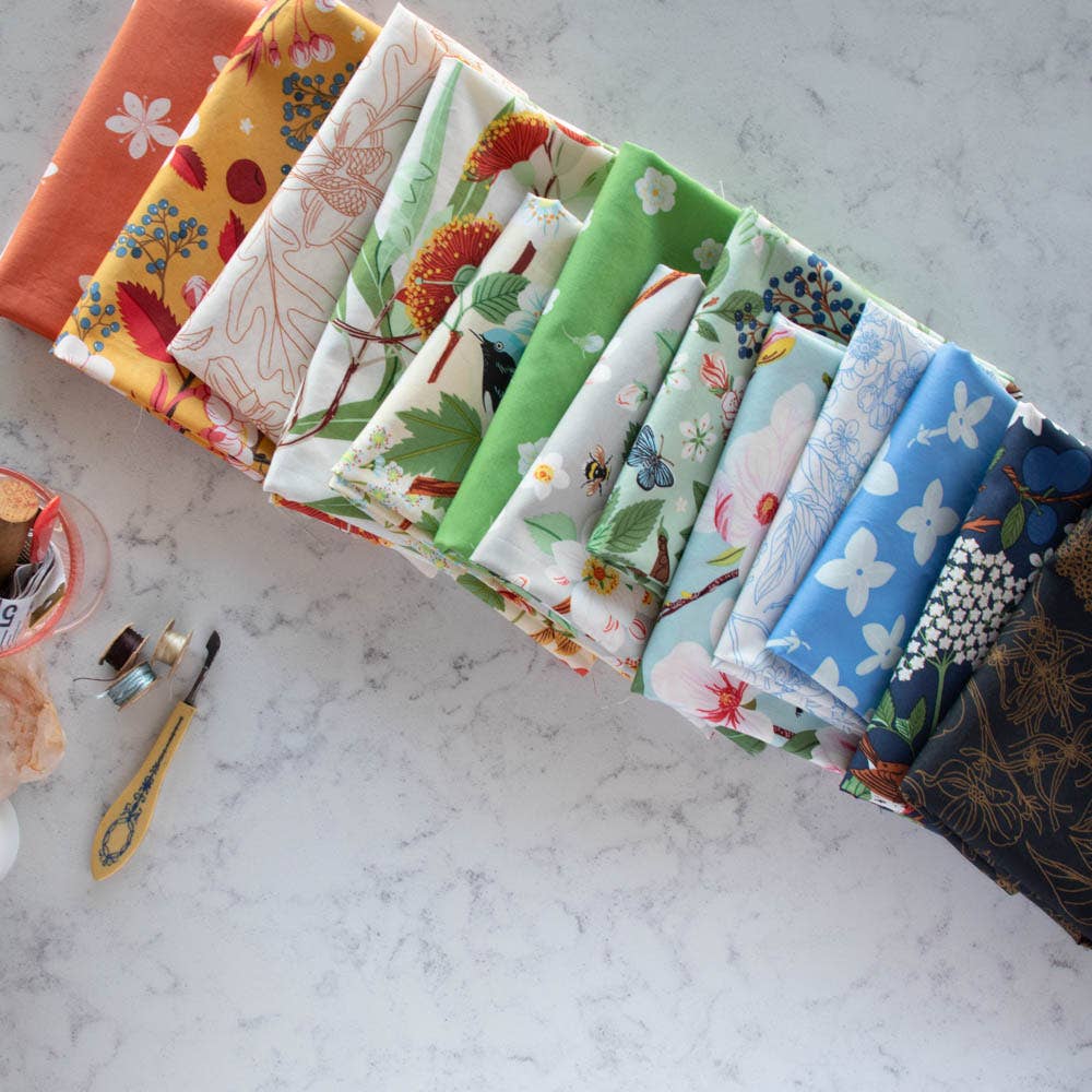 Flowering Trees Fat Quarter Bundle, 21 Total (incl solids)