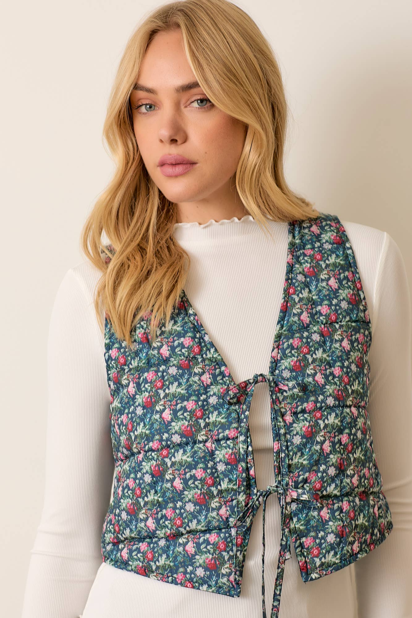 Floral Patterned Vest