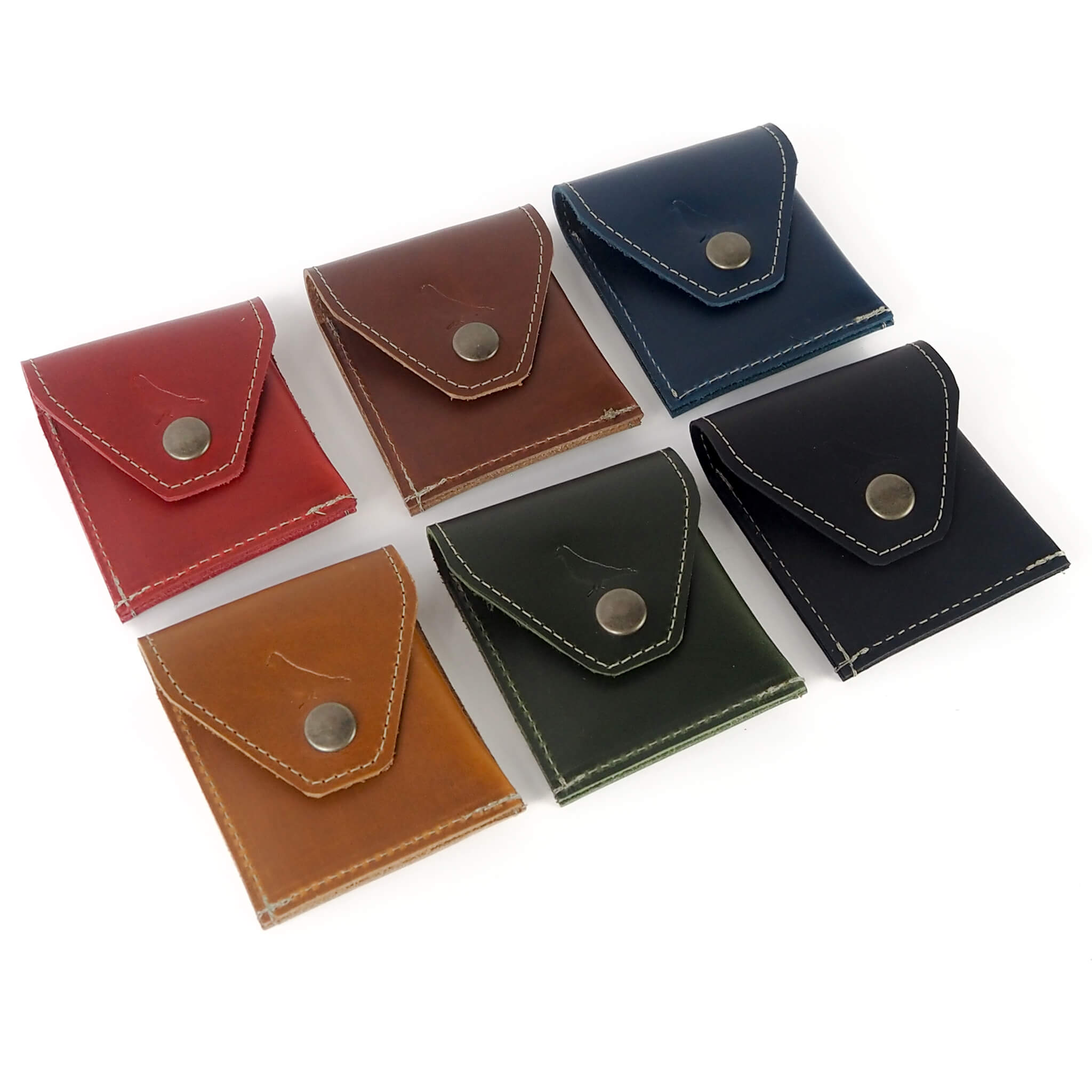 dlo wallet mini envelope unisex handmade leather - group top view