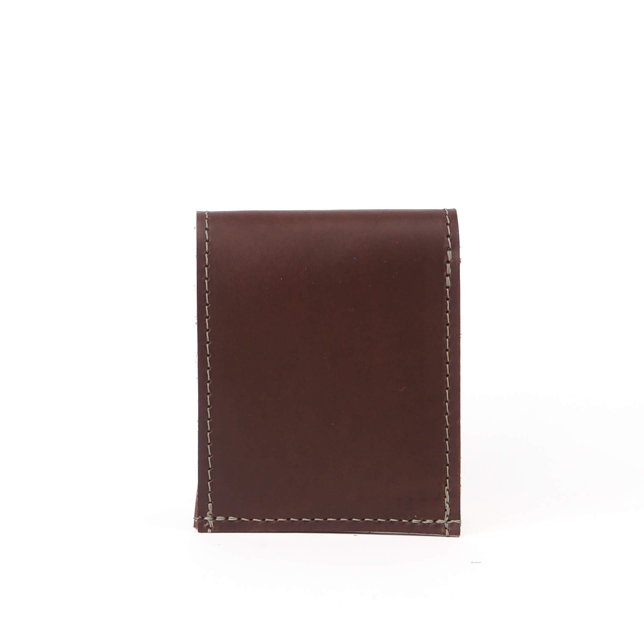 dlo wallet mini envelope unisex handmade leather - pecan back view