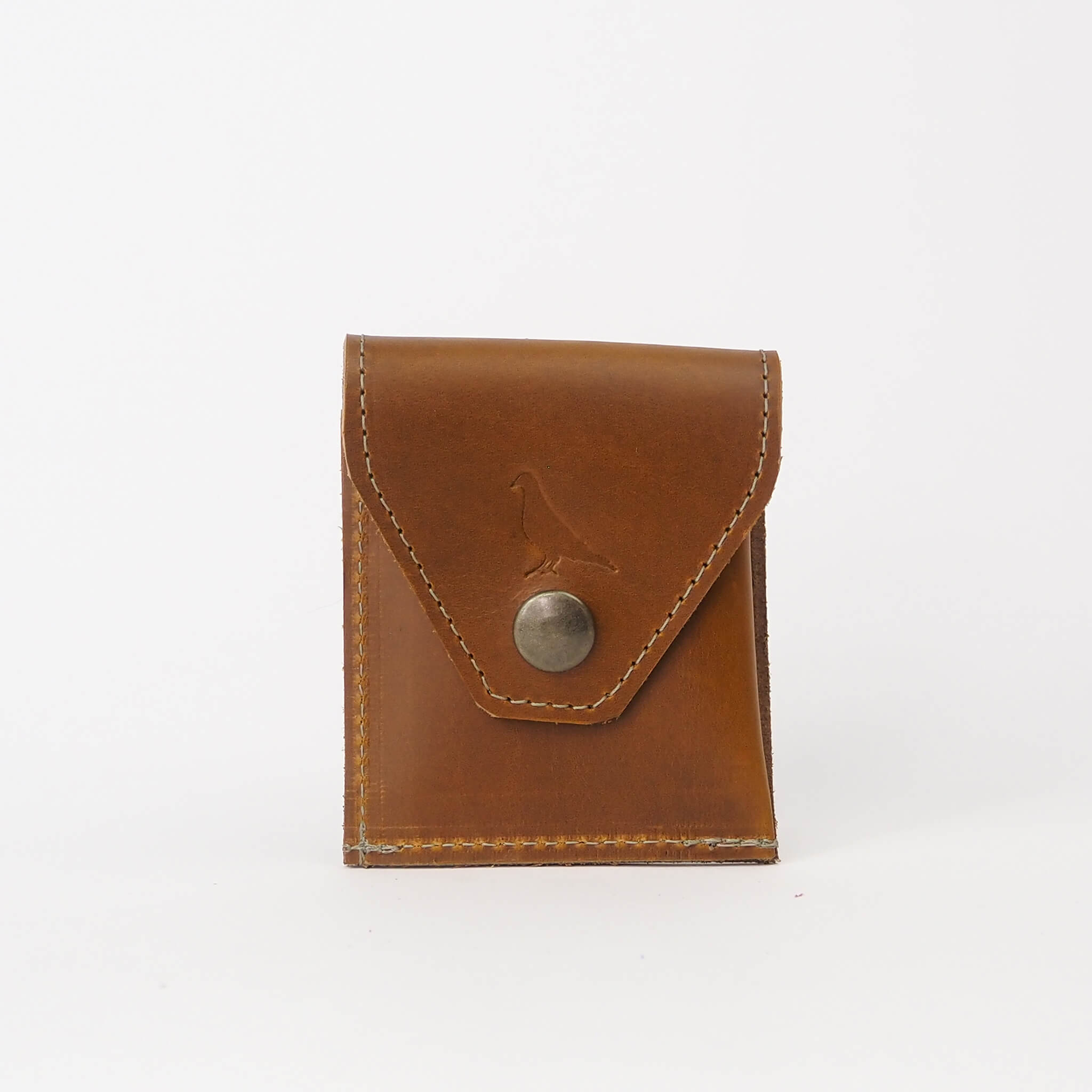 dlo wallet mini envelope unisex handmade leather - sunflower front view