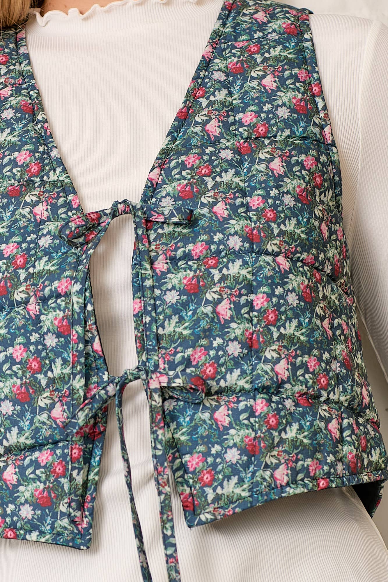 Floral Patterned Vest