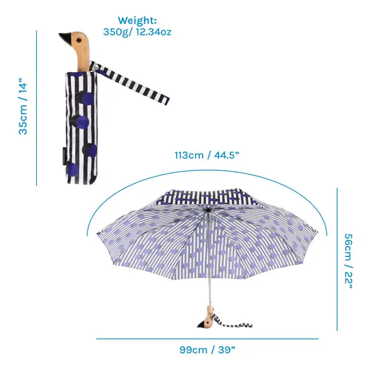 Polkastripe Compact  Umbrella